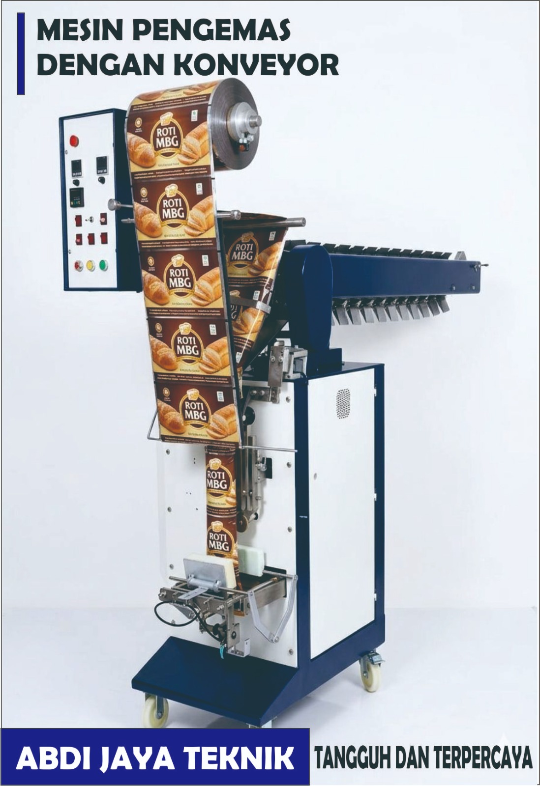 Mesin Pengemas dengan Konveyor